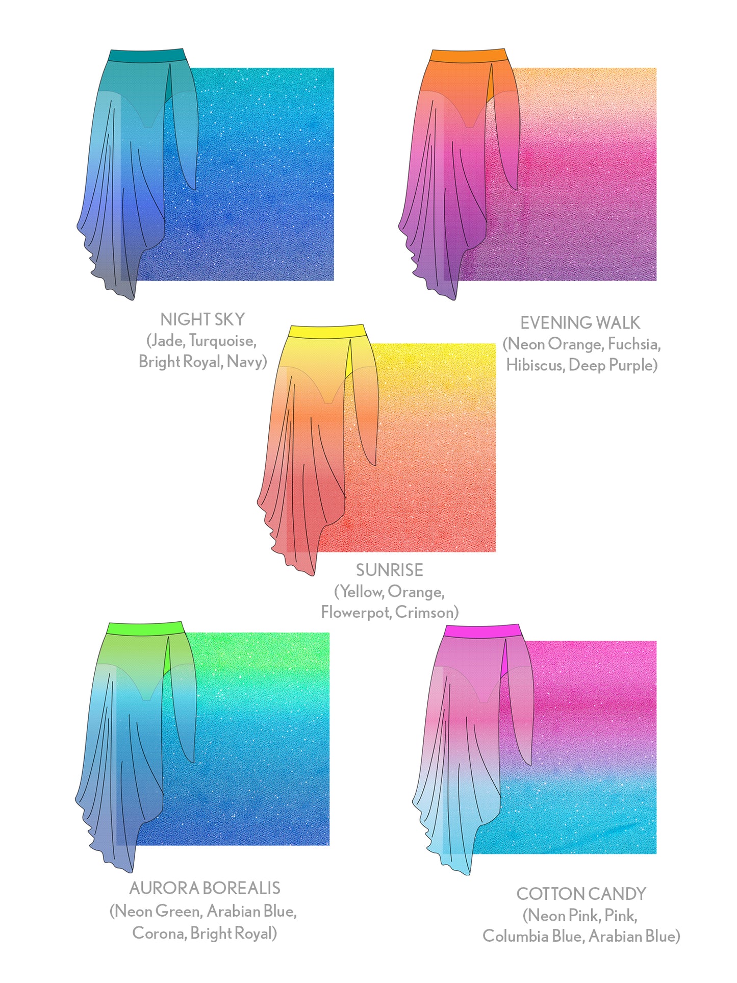 Cely Glitter Mesh Long Line