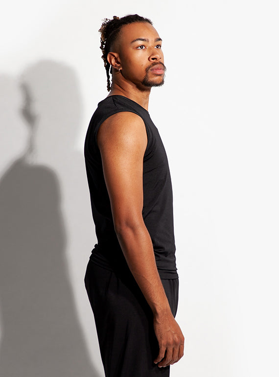 Crew Neck Sleeveless Shirt