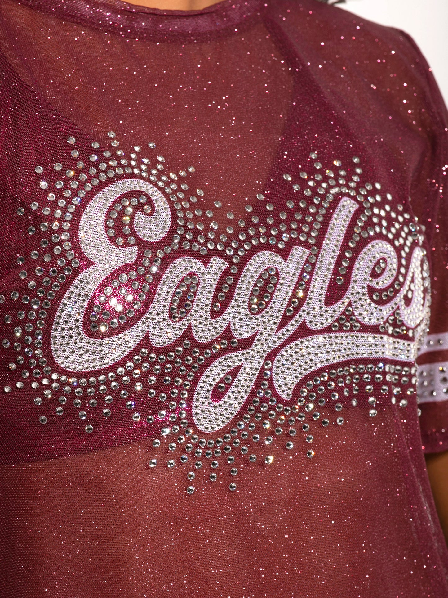 Elena Glitter Mesh Overlay