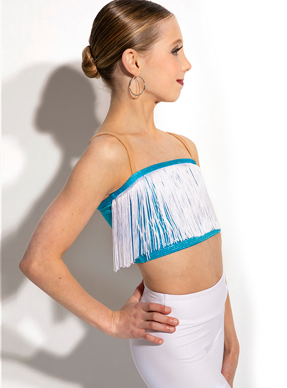 Fringe Bandeau Crop