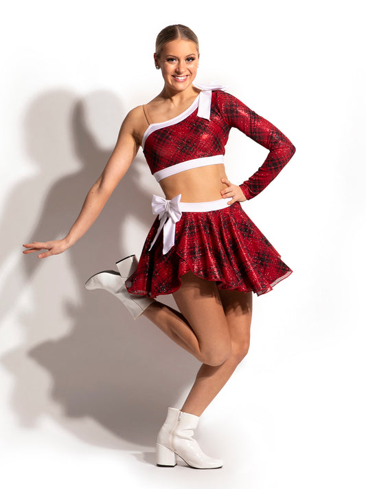Ginger Glitter Mesh Wrap Skirt