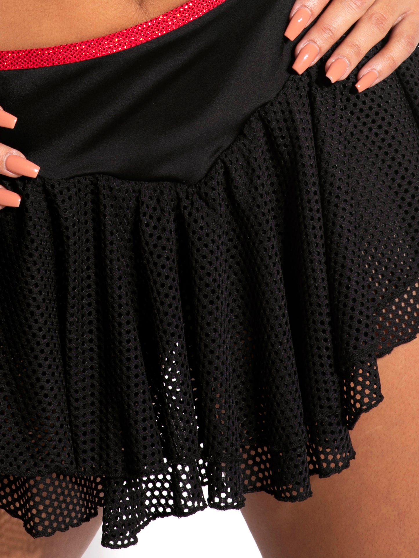 625 Vintage Twirl Pop Mesh Skirt