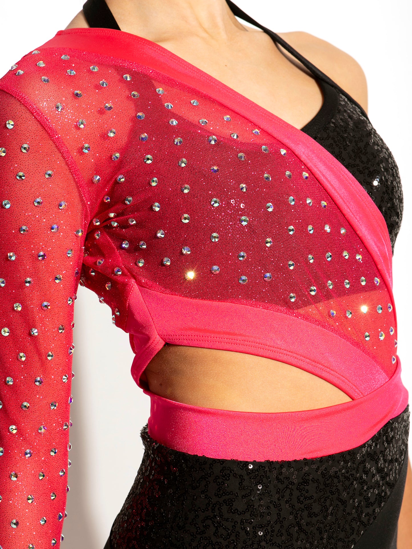 Martine Glitter Mesh Leotard Set