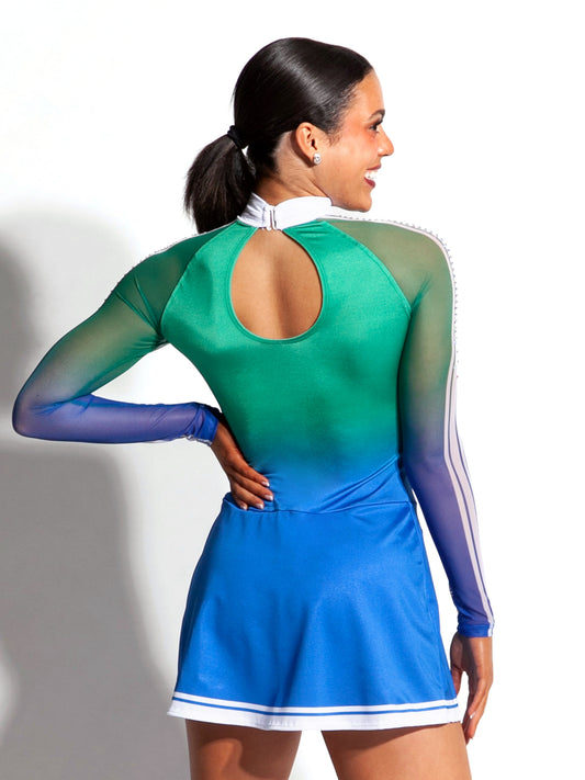 Ombre Stripe Pom Dress