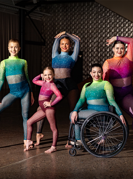 Rainey Glitter Mesh Unitard