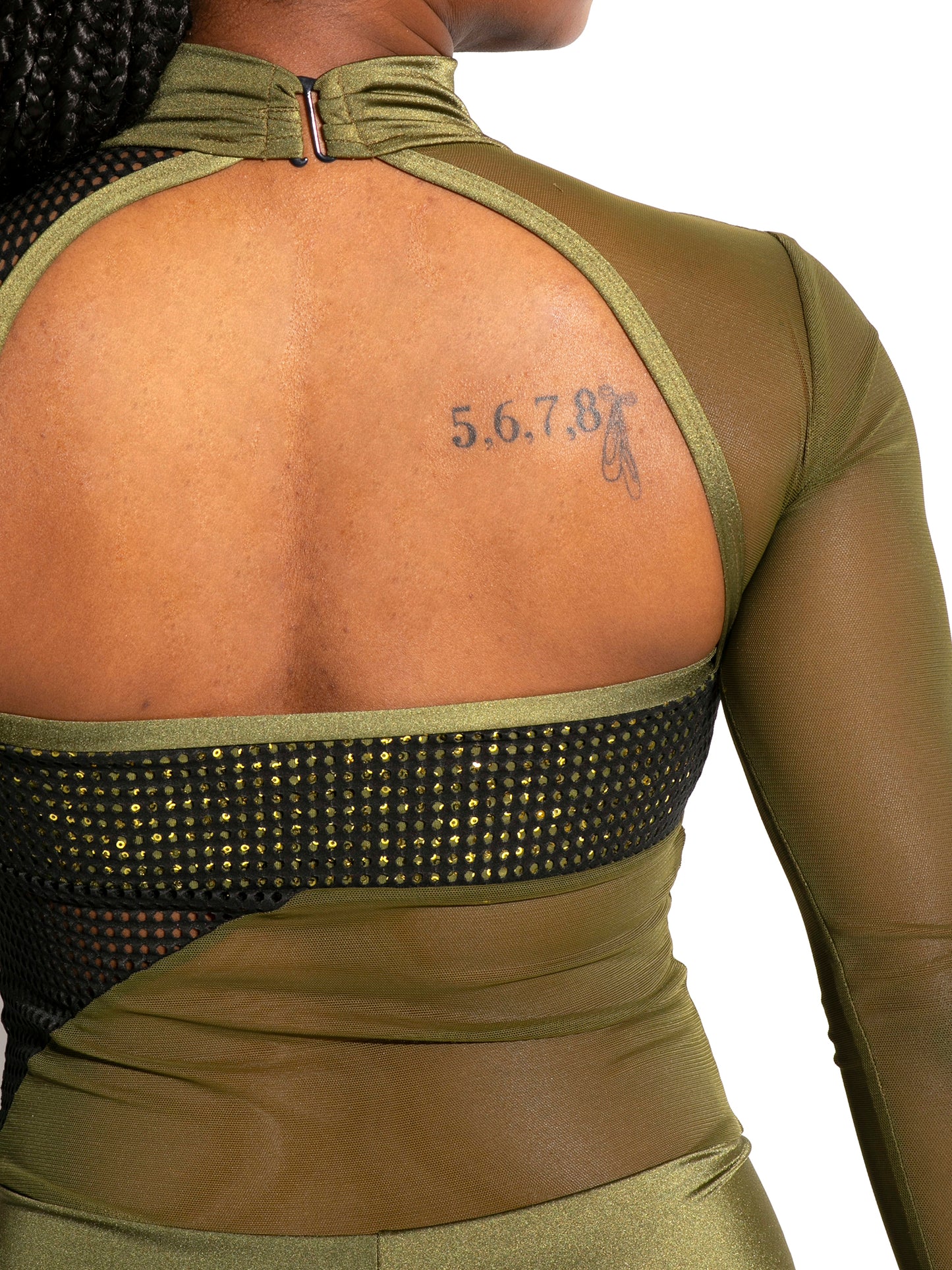 Rhiannon Pop Mesh Unitard