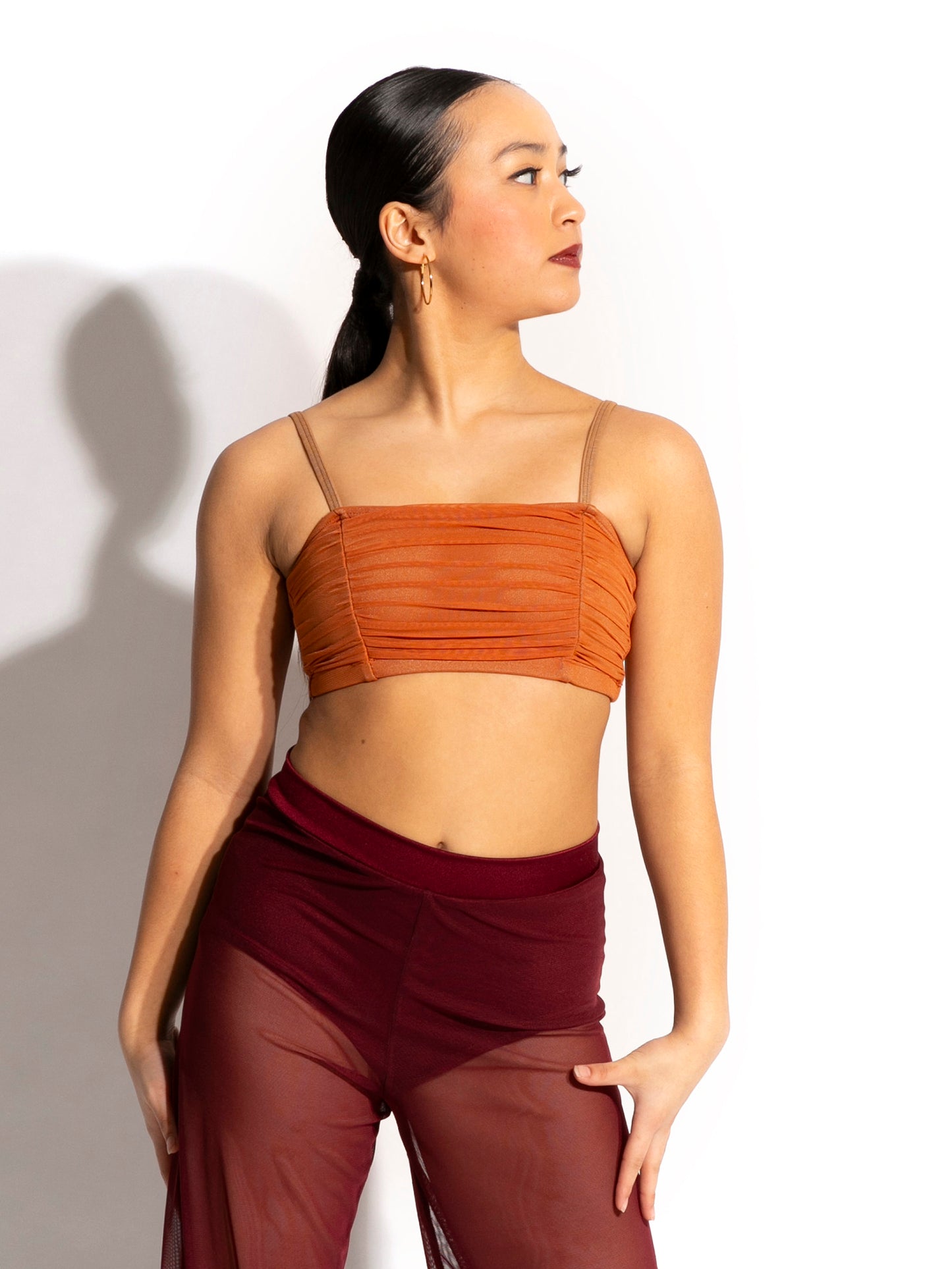 Ruched Bandeau Crop