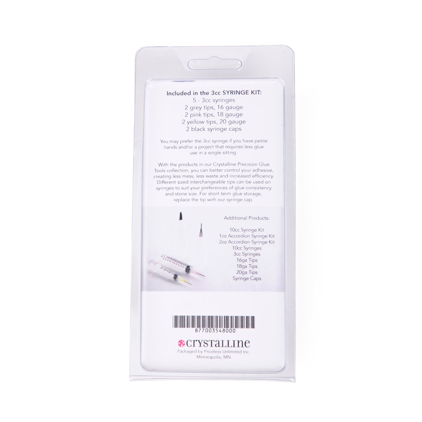 3cc Syringe Kit