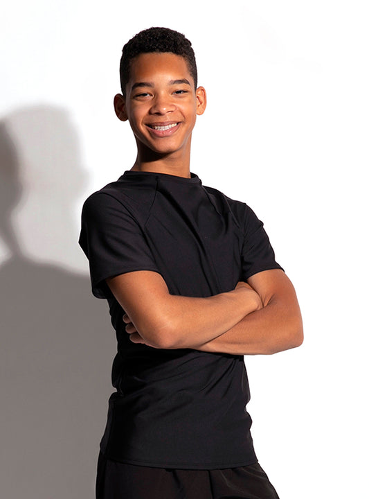 Crew Neck Raglan Short Sleeve Shirt- Men and Boys Primary Image