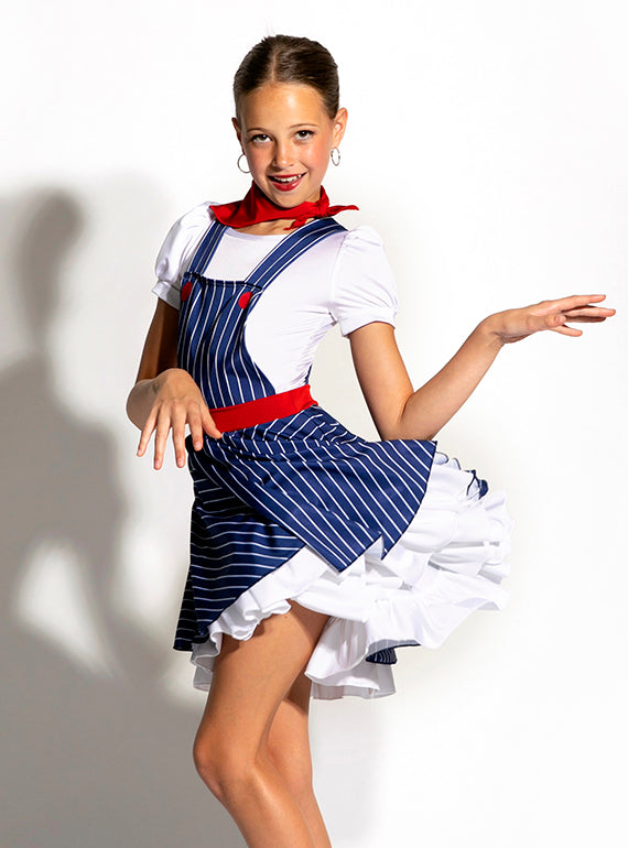 Custom Made Dungaree Skate Dress