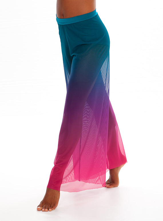 Gaucho Ombre Mesh Pants Alternate Image 3