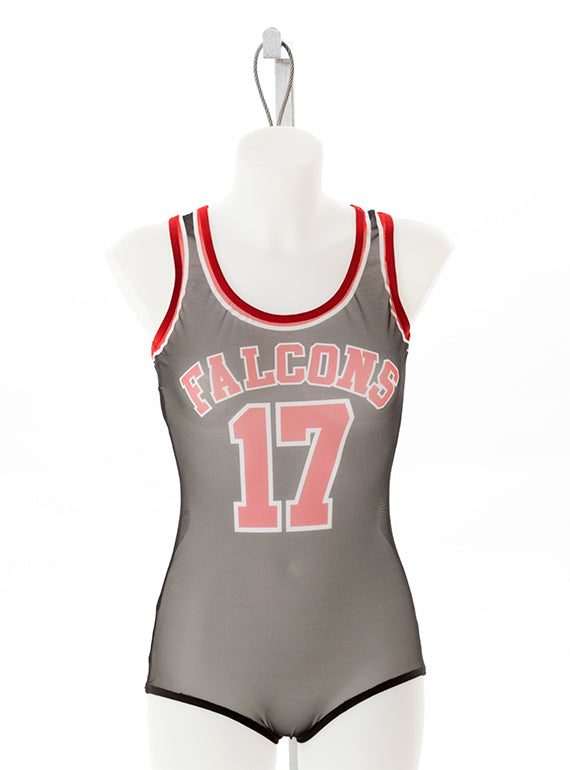 Mesh Leotard With Lettering Alternate Image 1