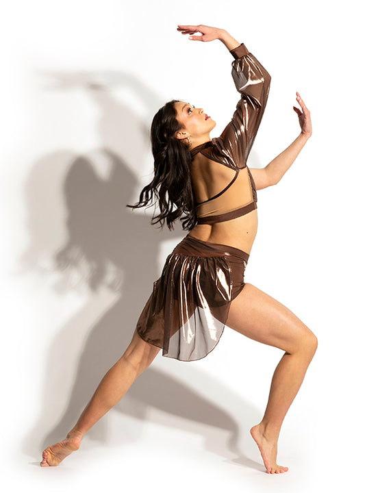 Monica Metallic Mesh Skirt Alternate Image 6