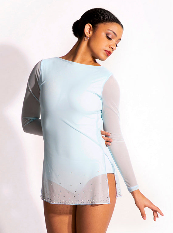 Selah Mesh Dress With Sleeves Alternate Image