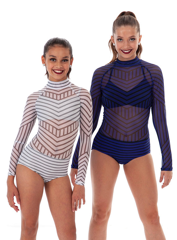 Tanzanite Mesh Leotard Set Secondary Image
