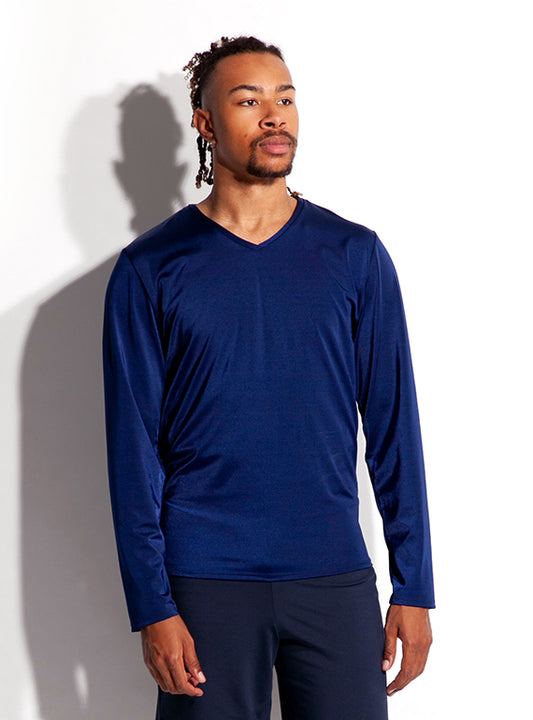 V Neck Long Sleeve Shirt Secondary Image