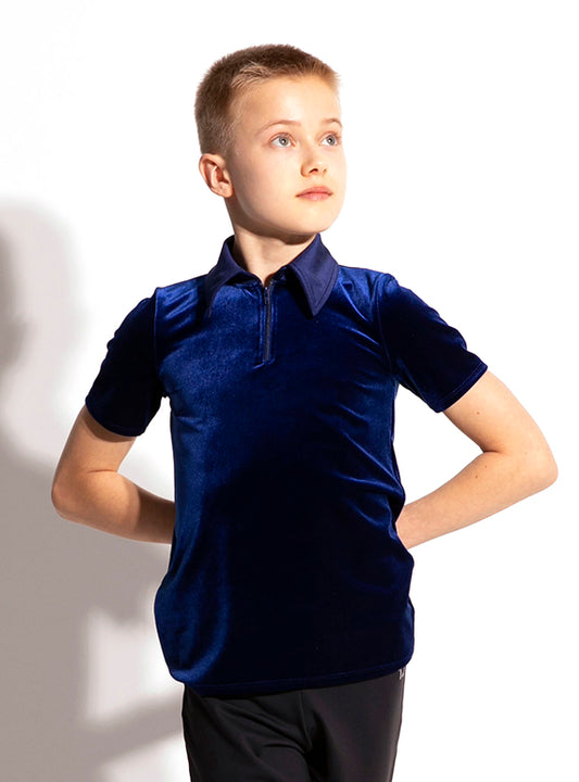 Velvet Polo Shirt Primary Image