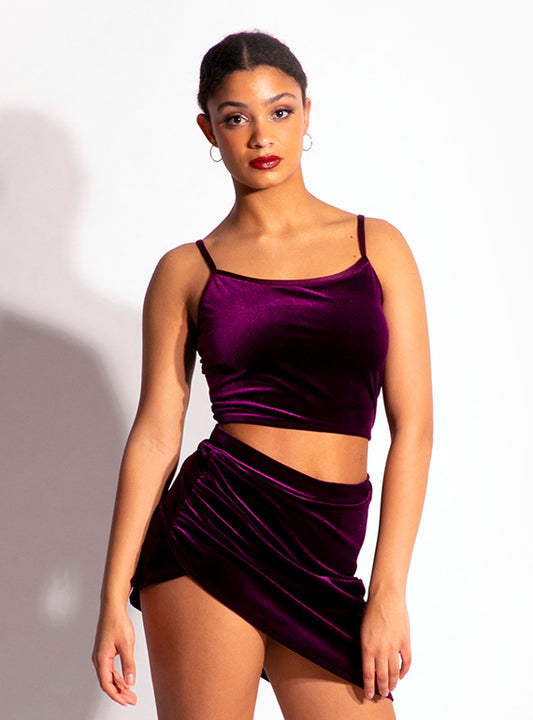 419 Long Line Velvet Cami Crop Alternate Image