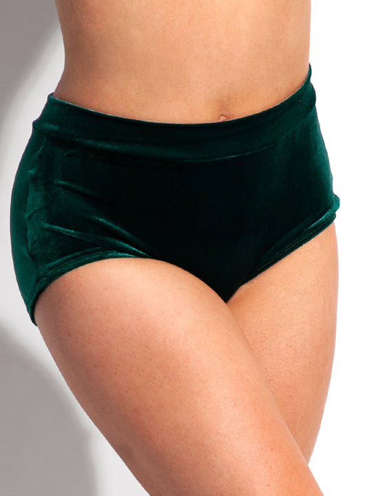 504-1 High Waist Velvet Brief Alternate Image