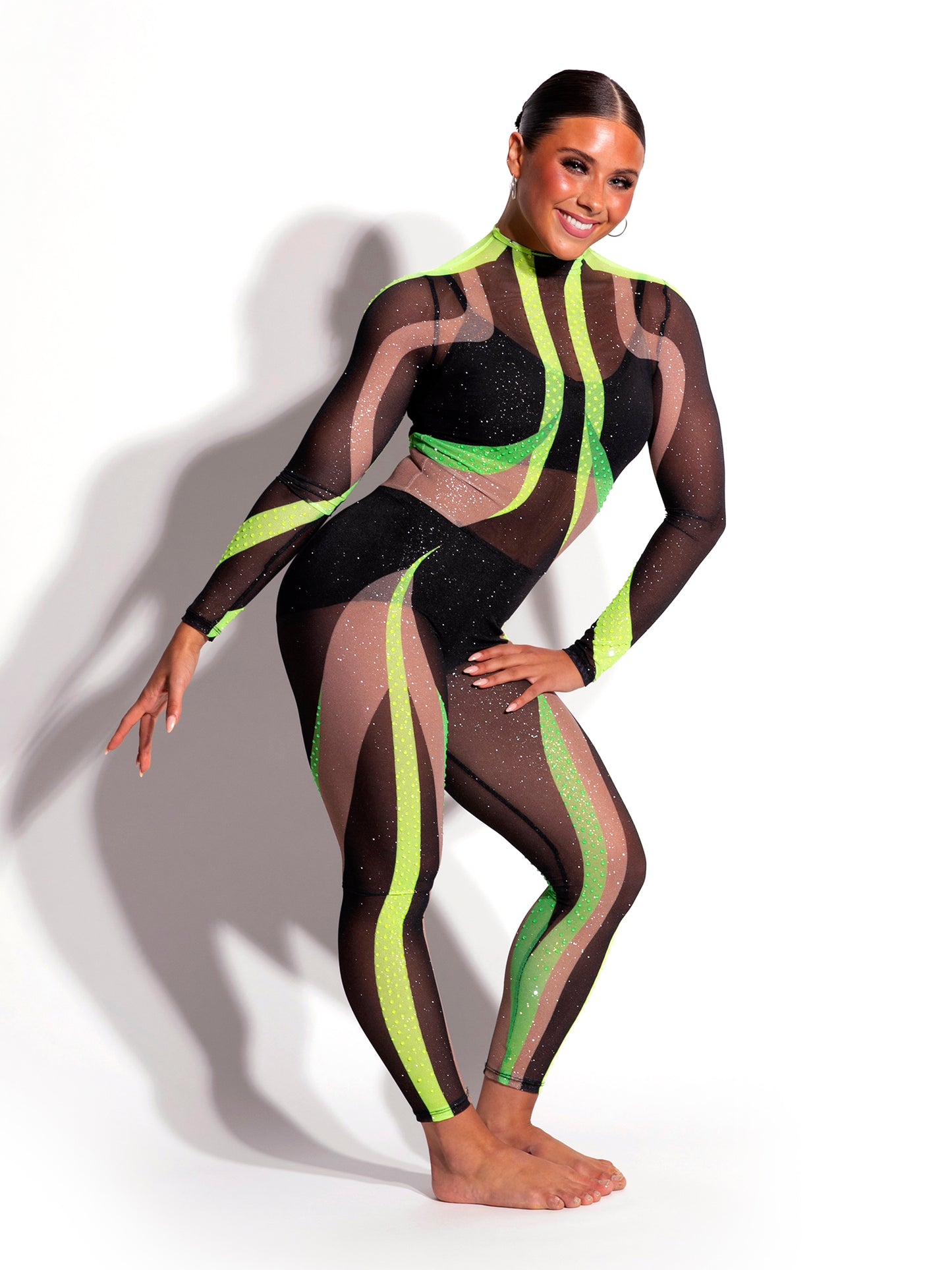 Alessa Mesh Unitard Set