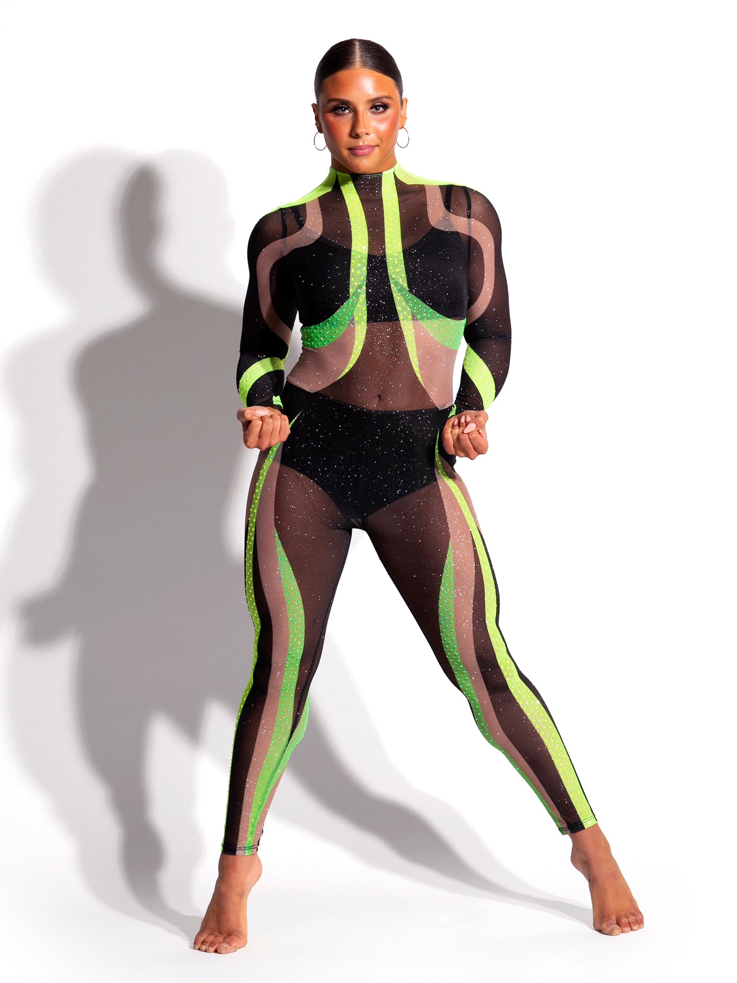 Alessa Mesh Unitard Set