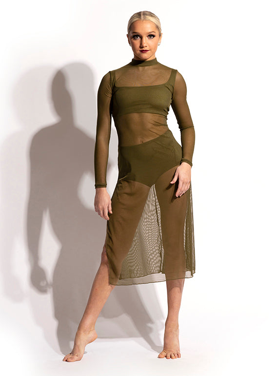 Austere Mesh Dress Set