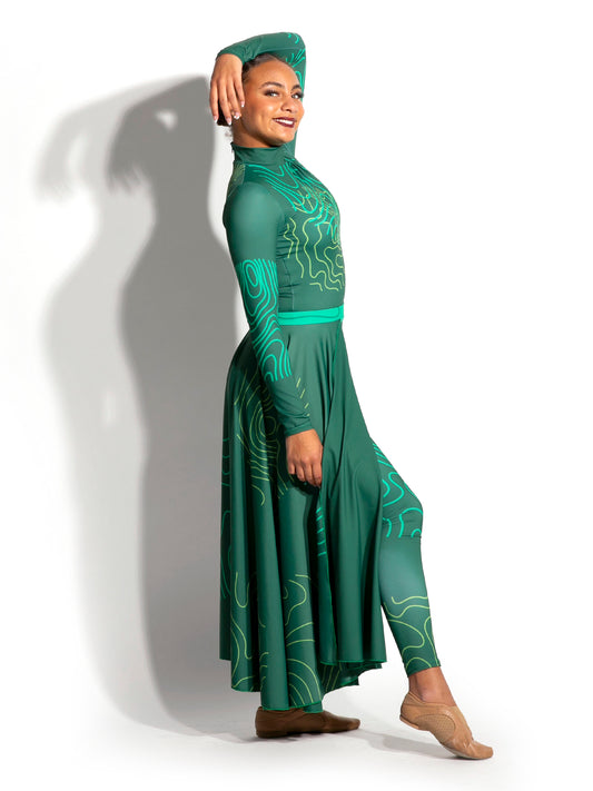 Caelan Unitard with Detachable Skirt