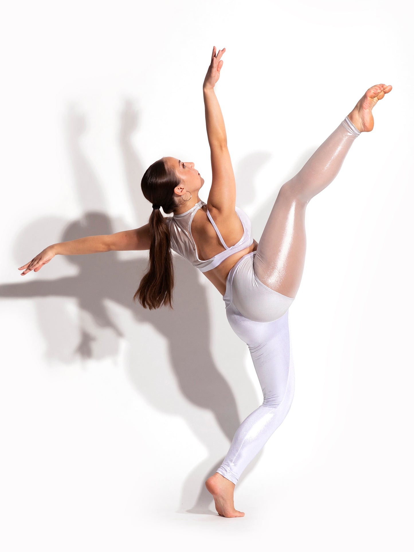 Carson Metallic Mesh Crop