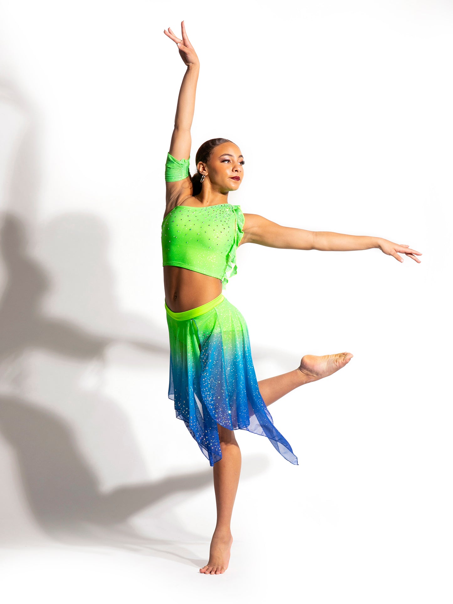 Cely Glitter Mesh Long Line