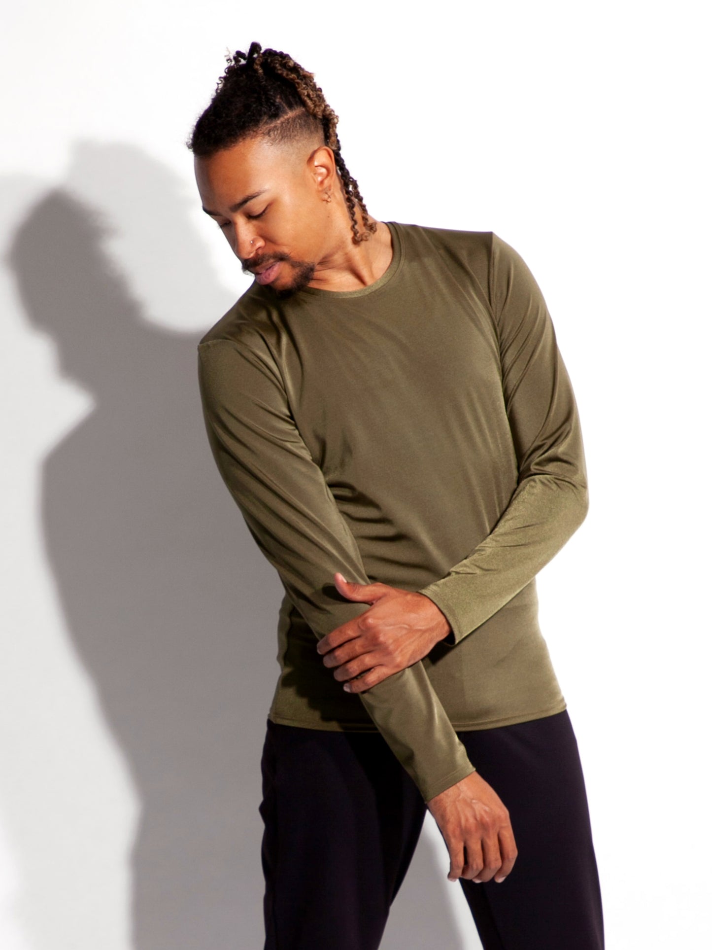 Crew Neck Long Sleeve Shirt - Men & Boys