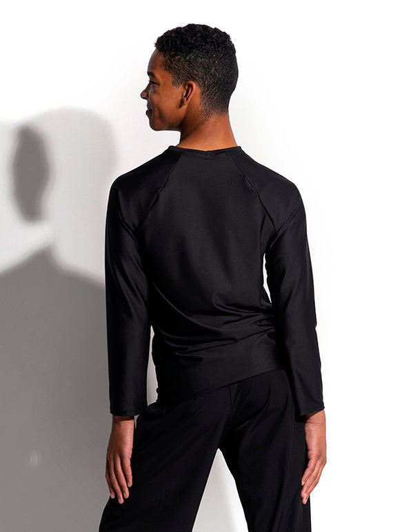 Crew Neck Raglan Long Sleeve Shirt - Men & Boys