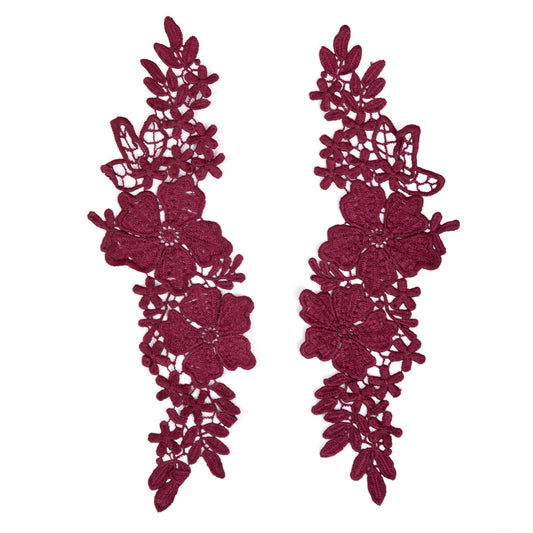 Burgundy Applique