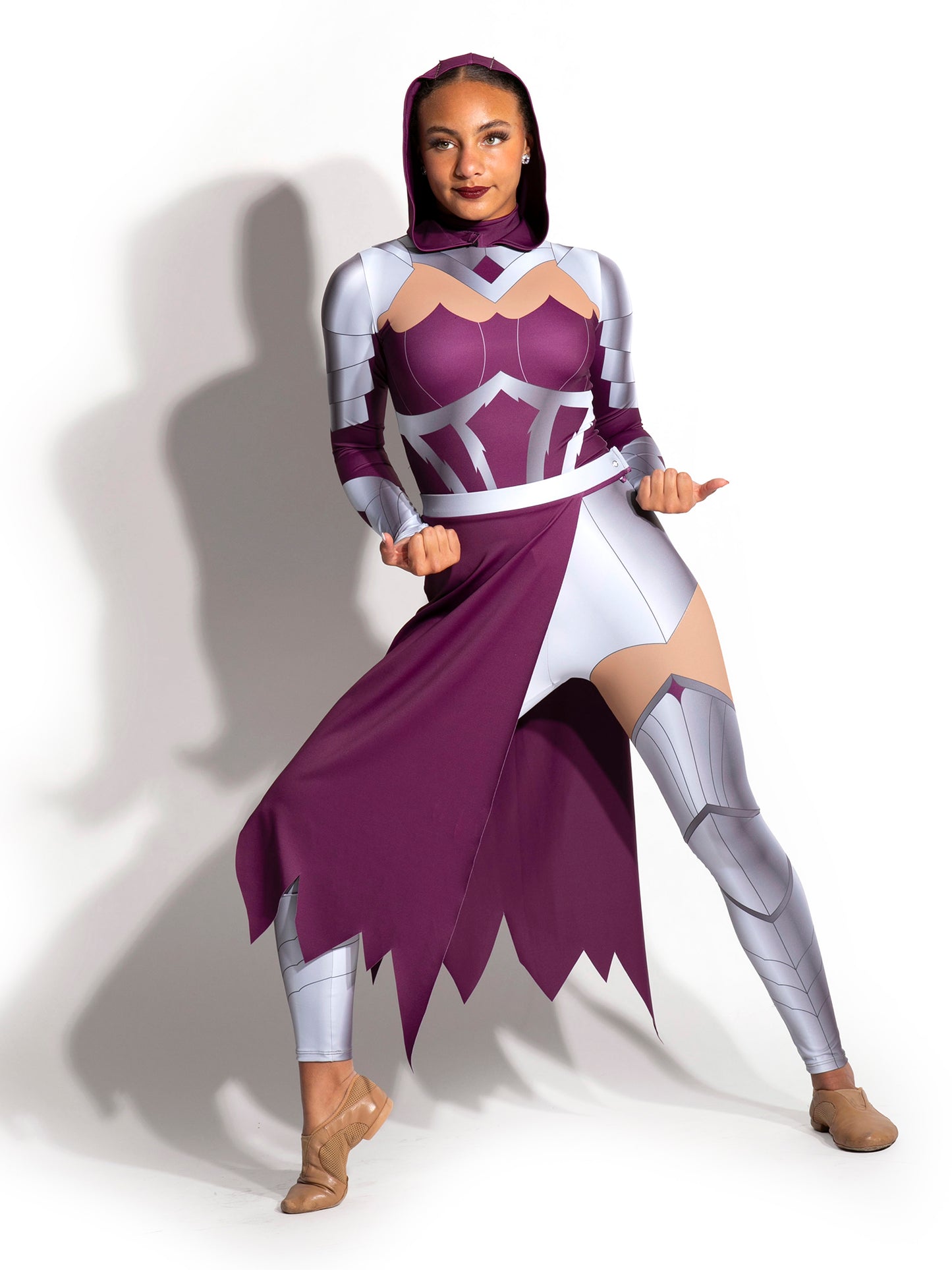 Erebus Hooded Unitard with Detachable Skirt