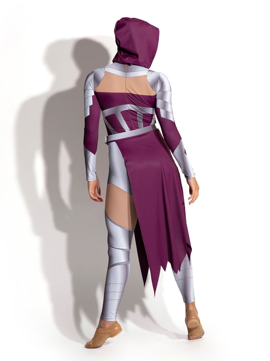 Erebus Hooded Unitard with Detachable Skirt