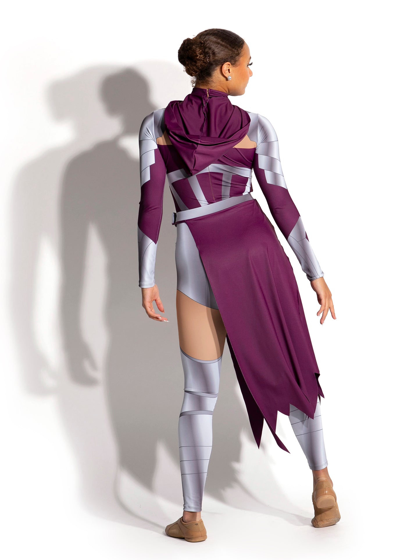 Erebus Hooded Unitard with Detachable Skirt