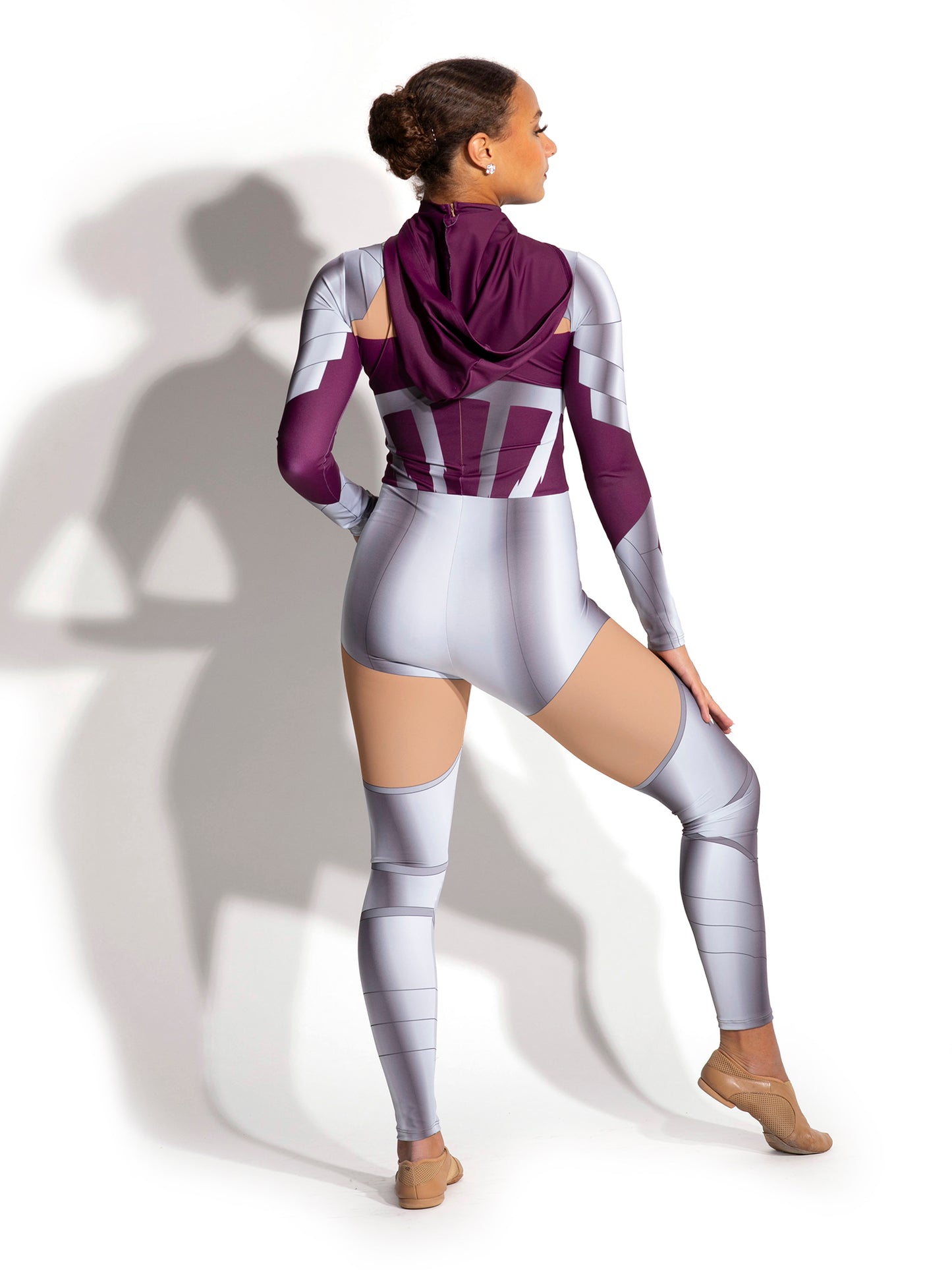 Erebus Hooded Unitard with Detachable Skirt