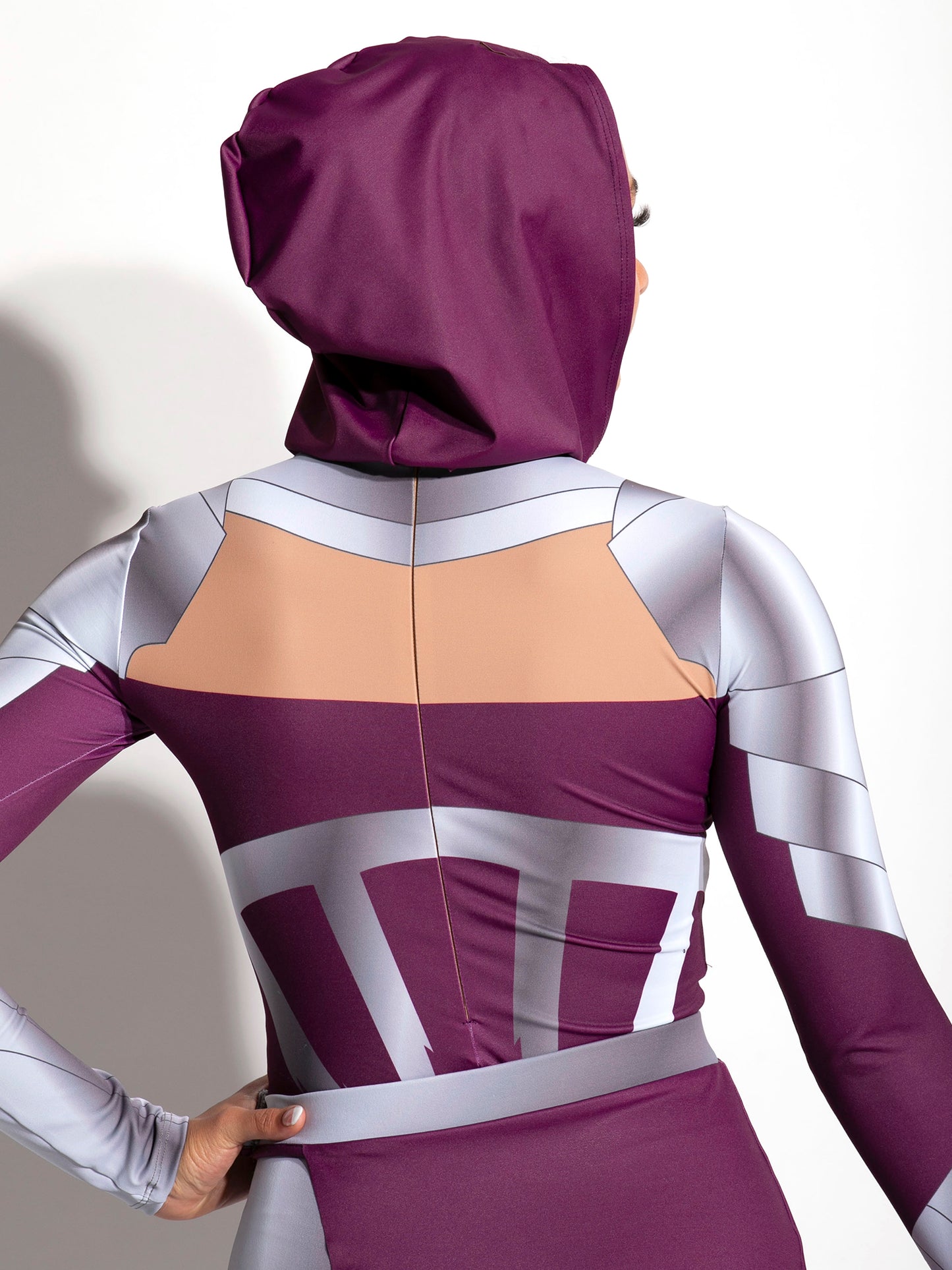 Erebus Hooded Unitard with Detachable Skirt