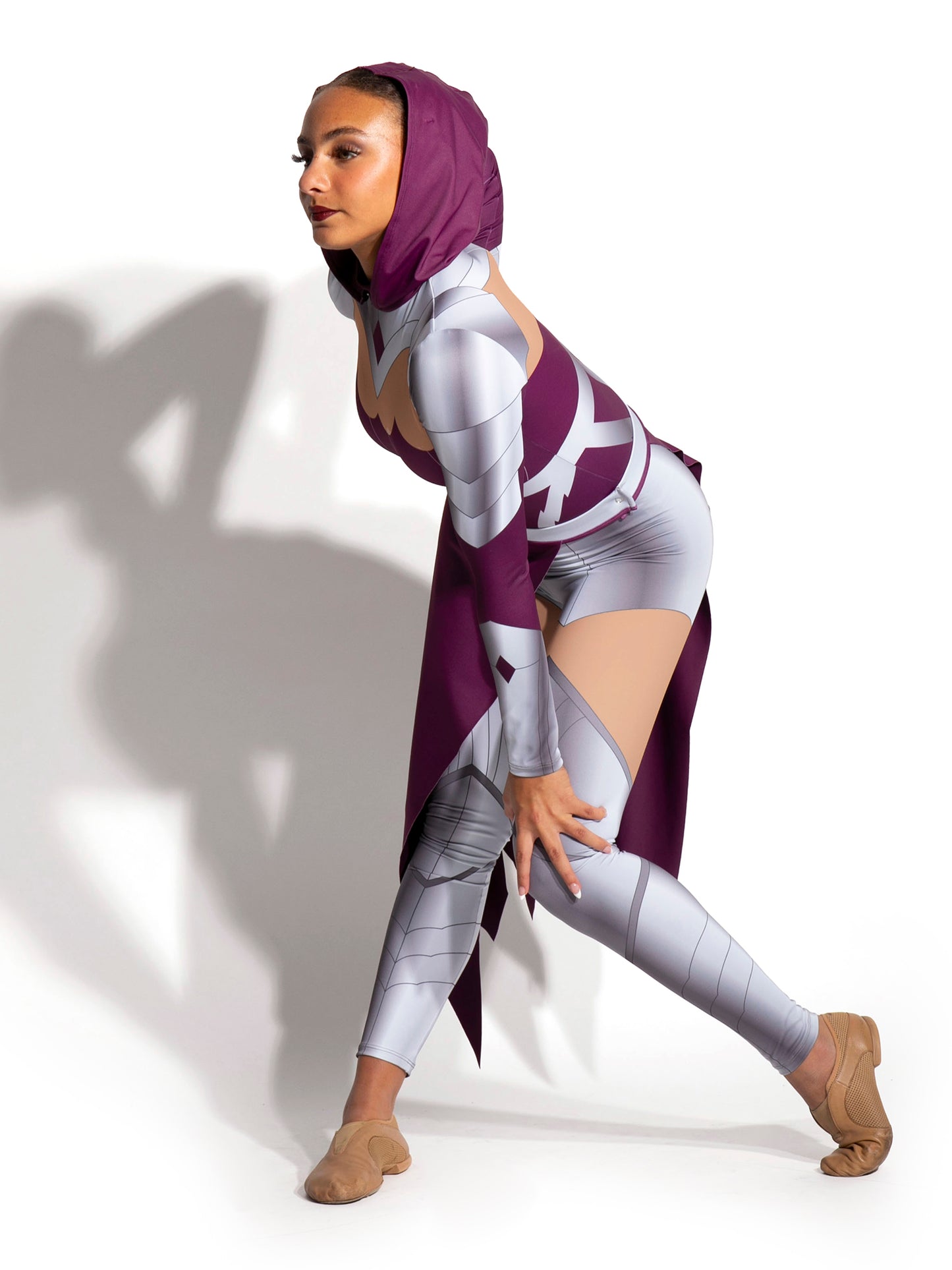 Erebus Hooded Unitard with Detachable Skirt