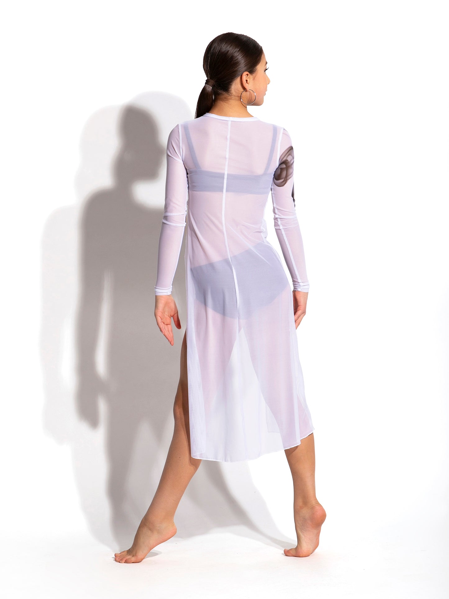 Evita Smoke Mesh Dress Overlay