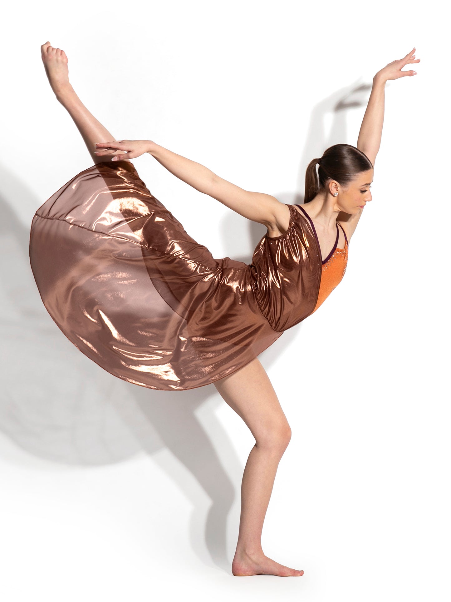 Gaia Metallic Mesh Dress