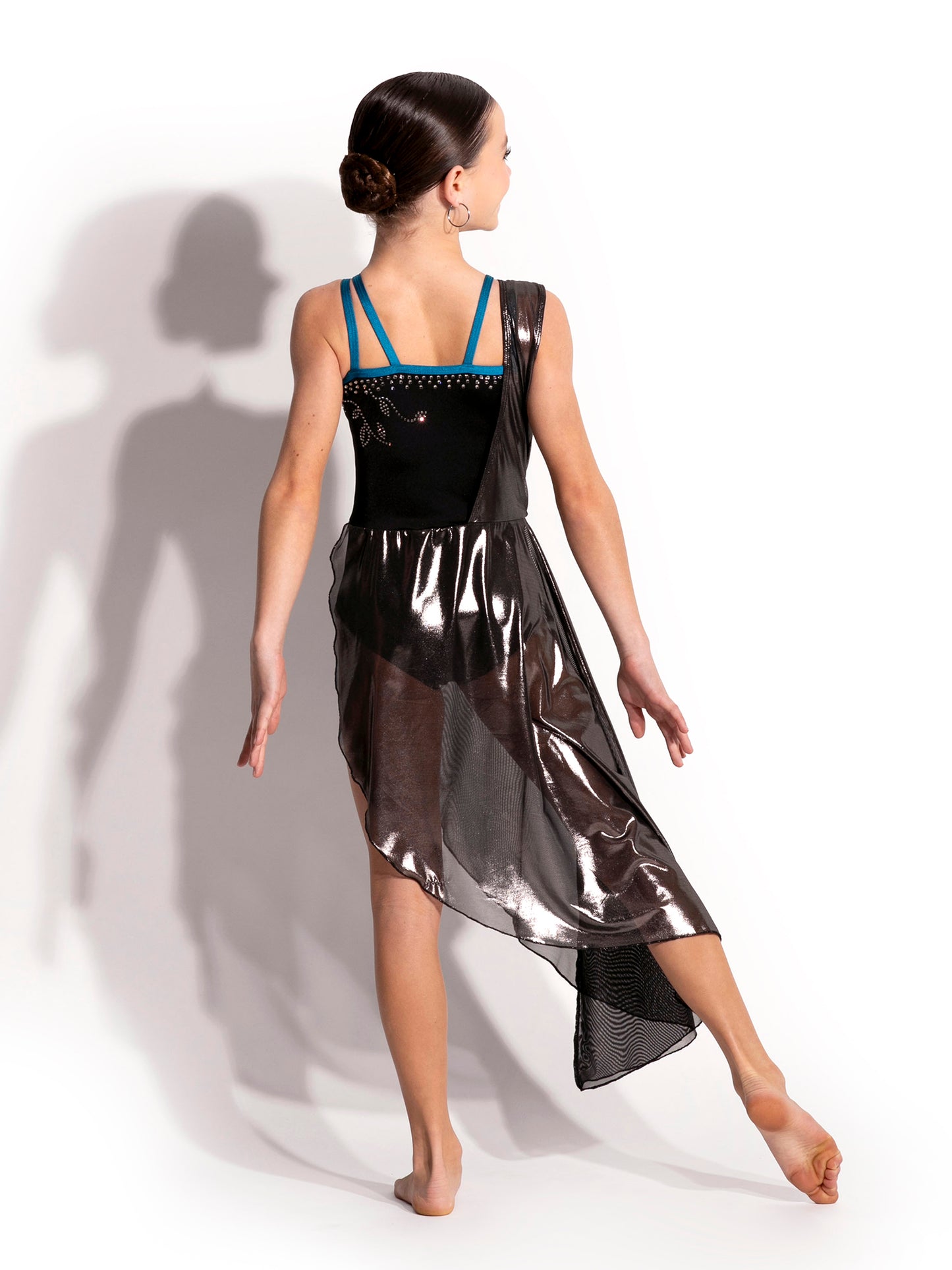 Gaia Metallic Mesh Dress