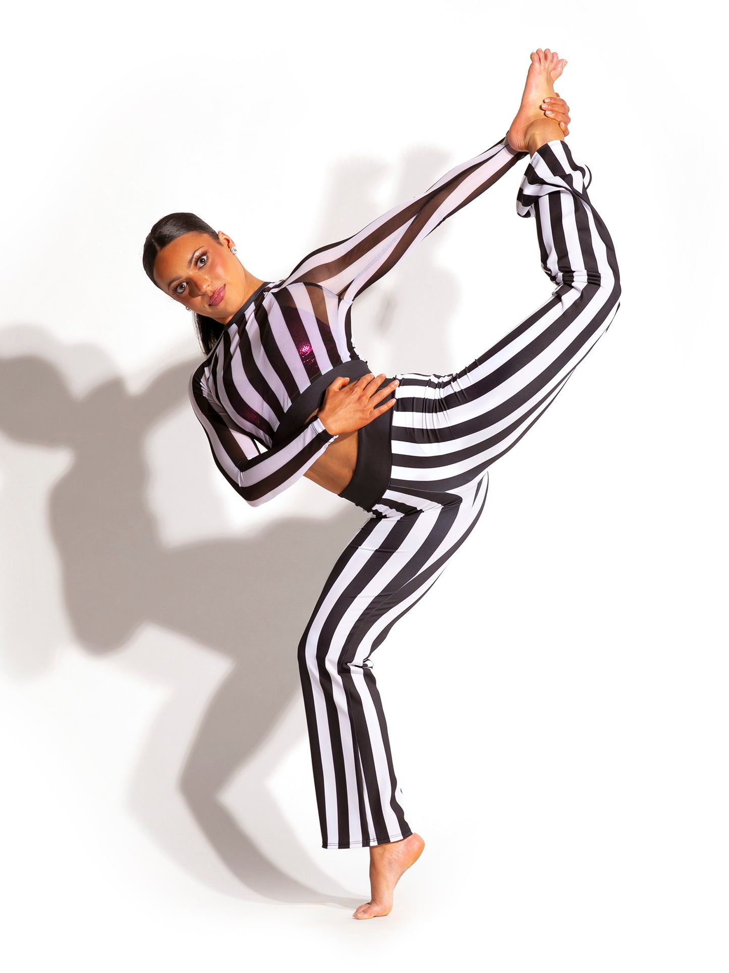 Stripe Bootcut Pants