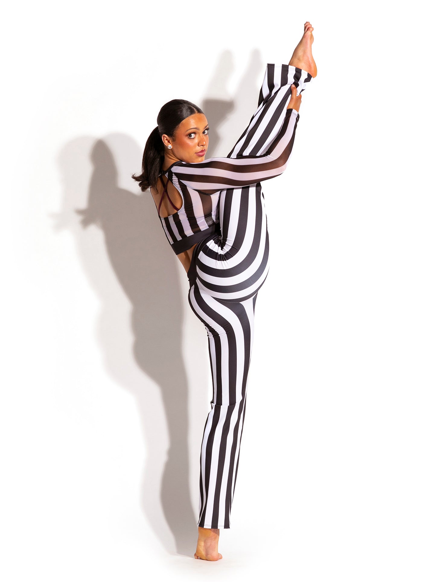 Stripe Bootcut Pants