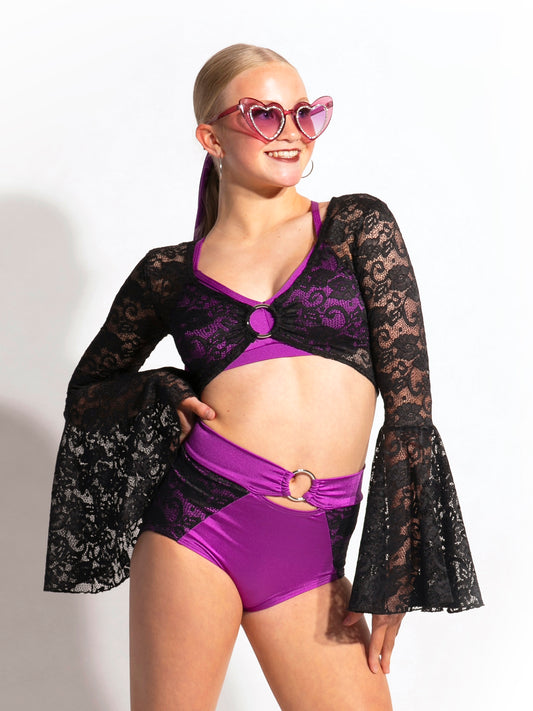 Lace Bell Sleeve Overlay