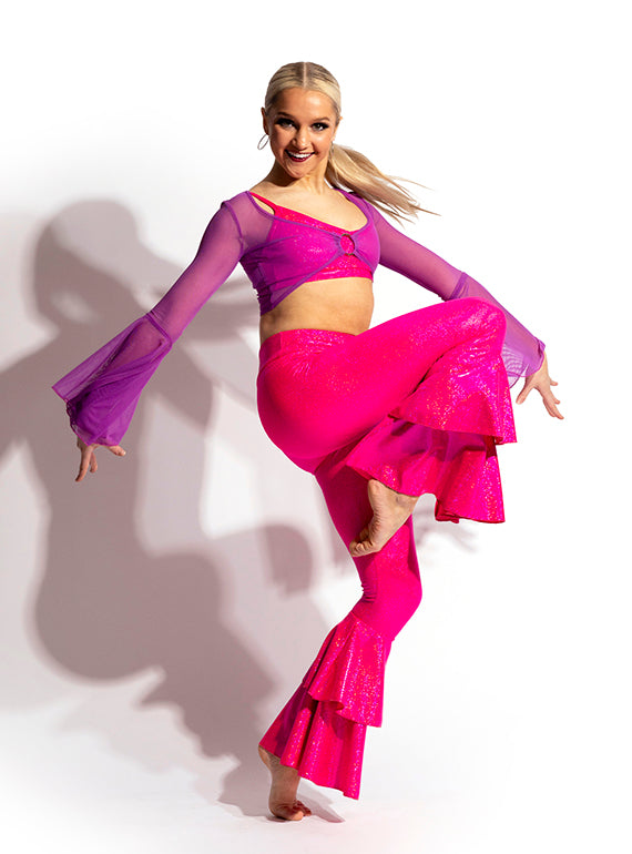 Mesh Bell Sleeve Overlay