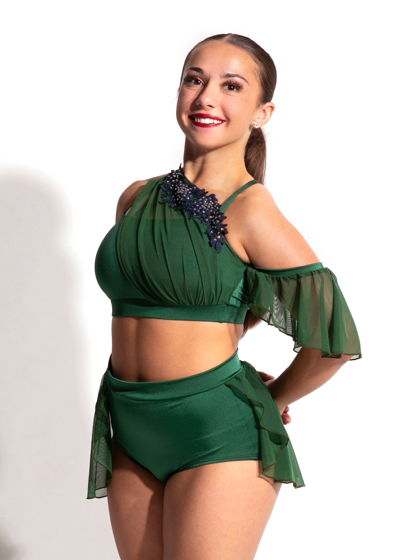 Nina Crop with Appliques
