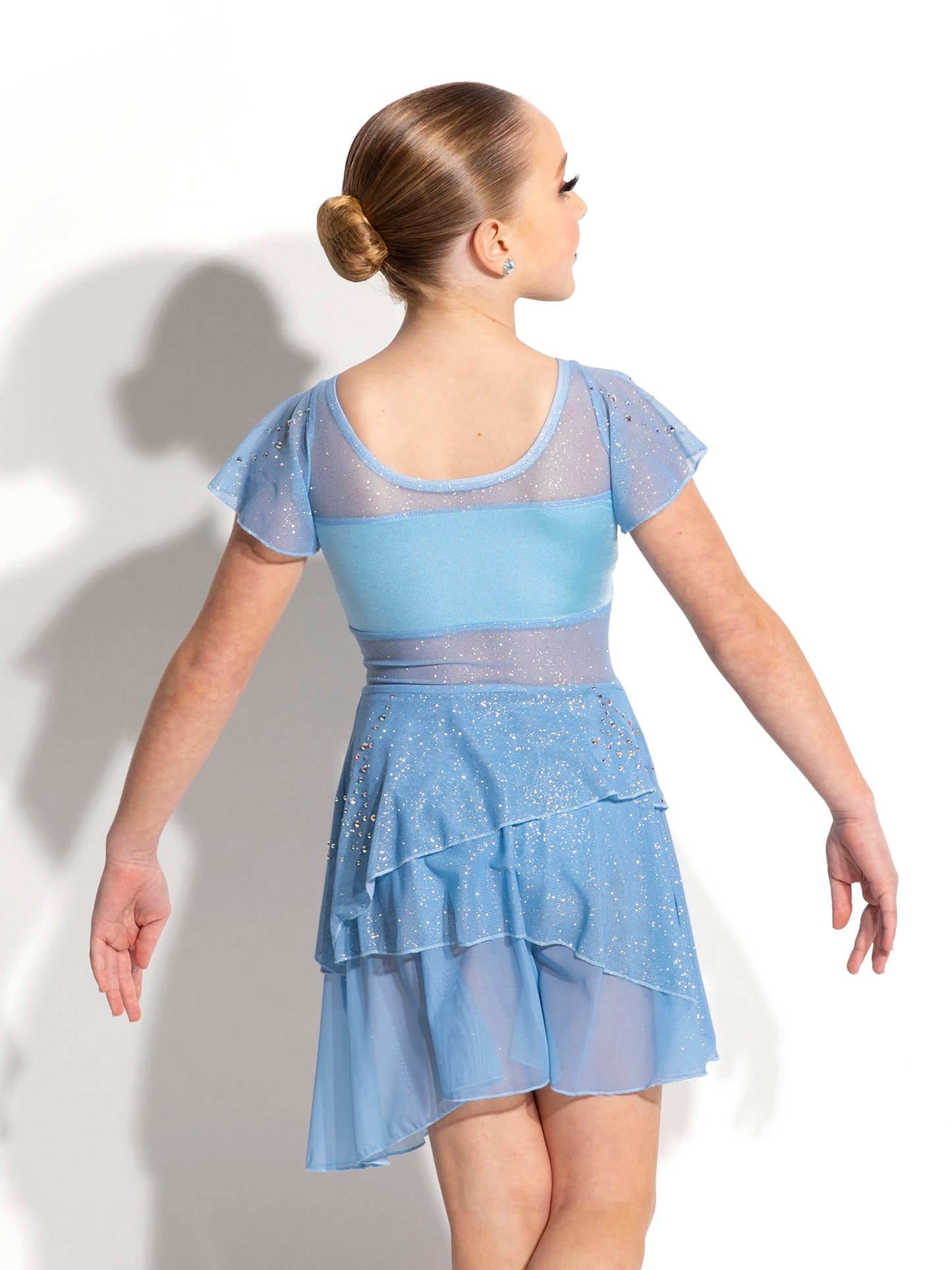 Opal Glitter Mesh Skate Dress