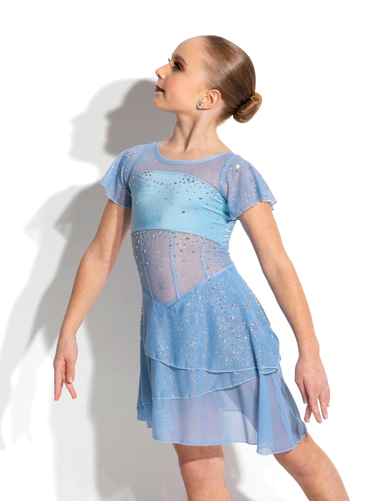 Opal Glitter Mesh Skate Dress