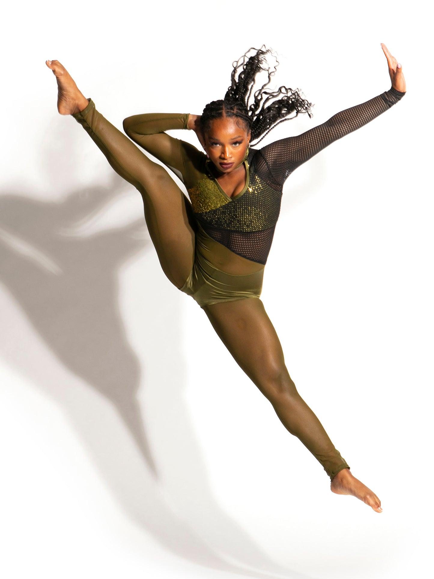 Rhiannon Pop Mesh Unitard