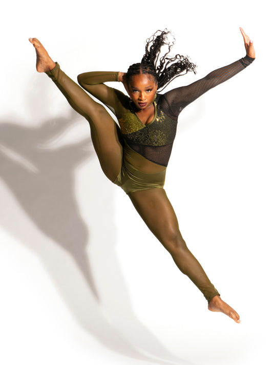 Rhiannon Pop Mesh Unitard